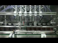 De productielijn voor het vullen van handontsmettingsmiddel is voornamelijk voor het vullen en verpakken van machinelijnen.