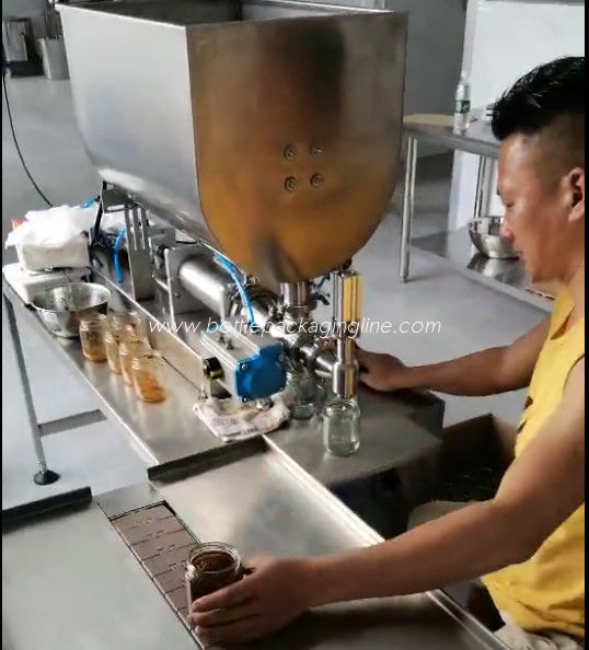 50ml Custom Head Piston 2KW Sauce Bottle Filling Machine